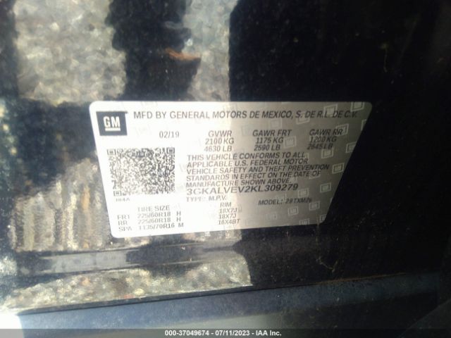 3GKALVEV2KL309279 GMC Terrain Slt