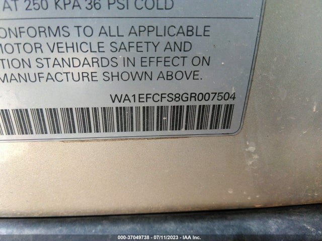 WA1EFCFS8GR007504 Audi Q3 Premium Plus