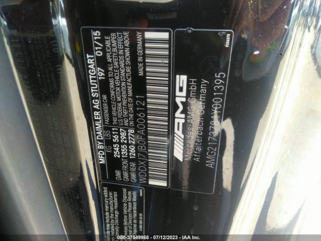WDDXJ7JB0FA006121 Mercedes-Benz S-class S 63 Amg