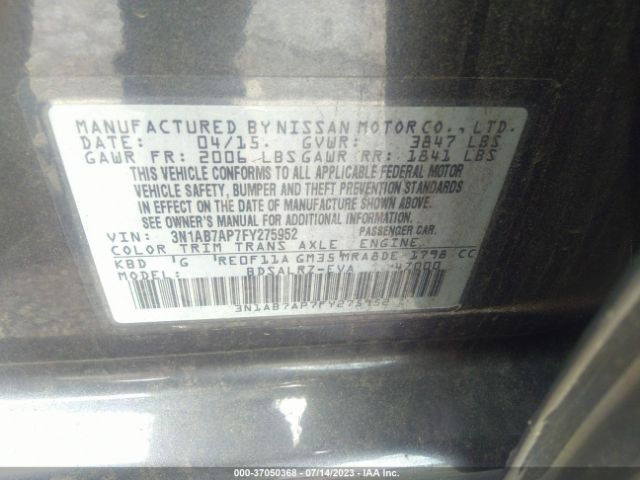 3N1AB7AP7FY275952 Nissan SENTRA SR