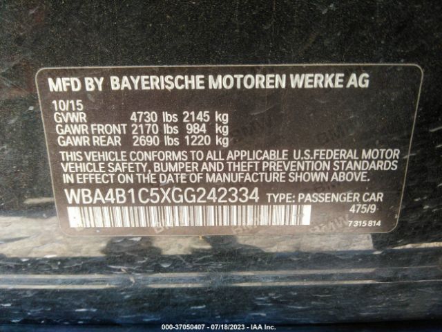 WBA4B1C5XGG242334 BMW 4 Series 435i