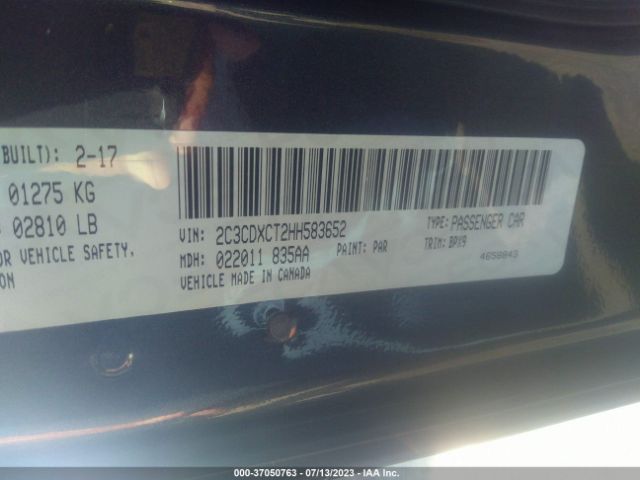 2C3CDXCT2HH583652 Dodge CHARGER R/T