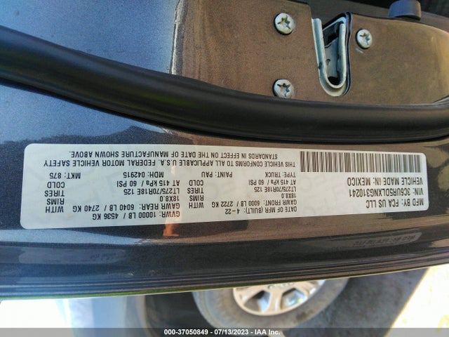 3C6UR5DLXNG310241 RAM 2500 Big Horn