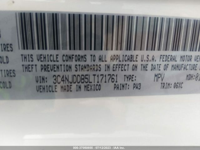 3C4NJDDB5LT171761 Jeep Compass Trailhawk