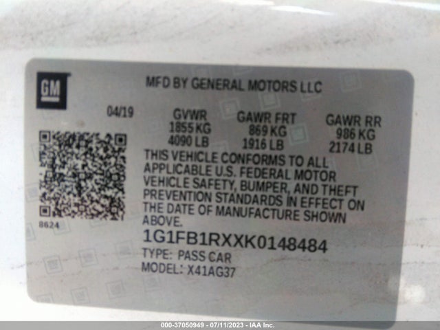 Chevrolet Camaro 1ls 2019 1G1FB1RXXK0148484 Image 15