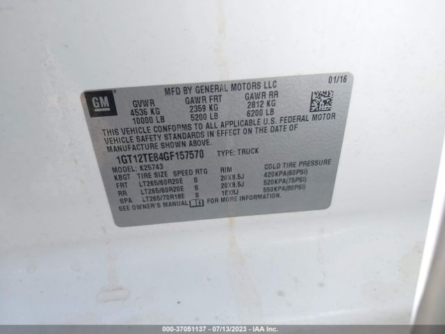 1GT12TE84GF157570 GMC Sierra 2500hd Slt