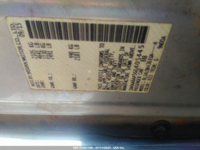 1N4AA6AP3GC405445 Nissan Maxima 3.5 S