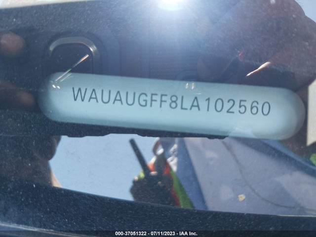 WAUAUGFF8LA102560 Audi A3 Sedan Premium