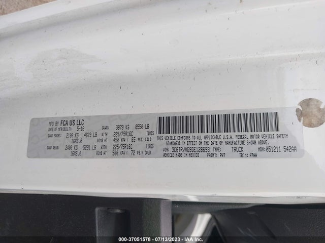 3C6TRVAG9GE128693 RAM Promaster Cargo Van