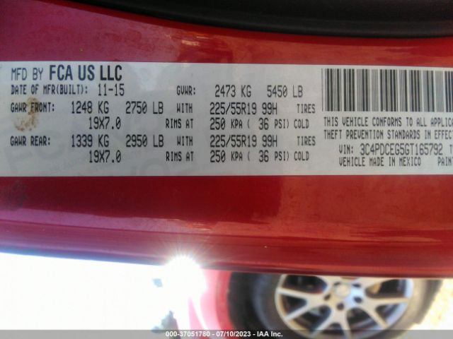 3C4PDCEG5GT165792 Dodge Journey R/t