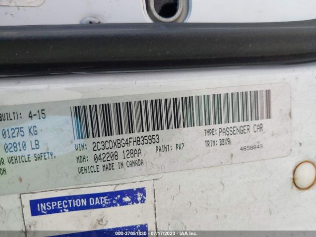 2C3CDXBG4FH835953 Dodge Charger Se