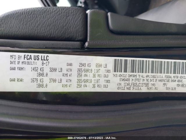 1C4RJFBG5JC127585 Jeep Grand Cherokee Limited