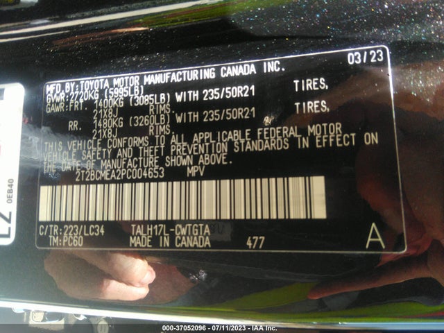 2023 Lexus RX, VIN: 2T2BCMEA2PC004653