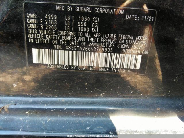 4S3GTAV66N3709935 Subaru Impreza Premium