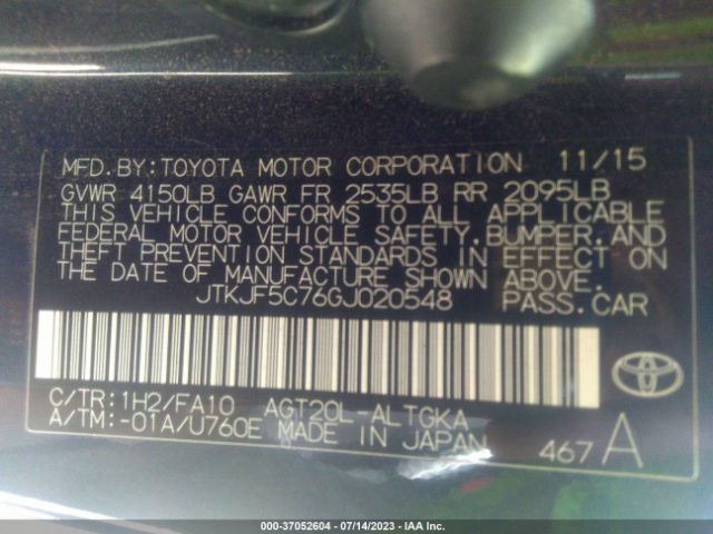 JTKJF5C76GJ020548 Scion TC