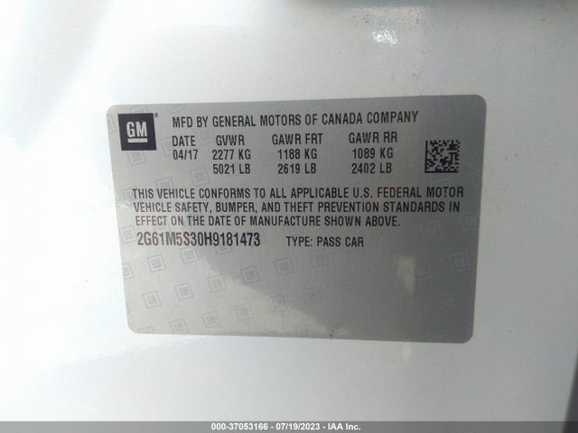 2G61M5S30H9181473 Cadillac XTS LUXURY