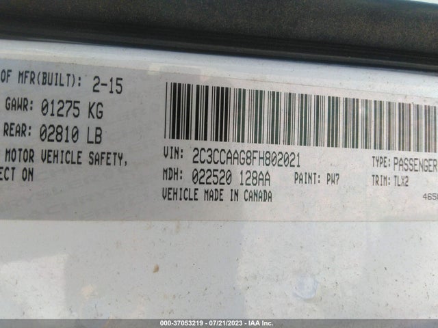 2C3CCAAG8FH802021 Chrysler 300 Limited
