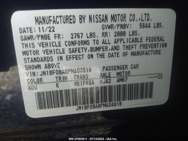 2023 Nissan Ariya, VIN: JN1BF0BA8PM404618