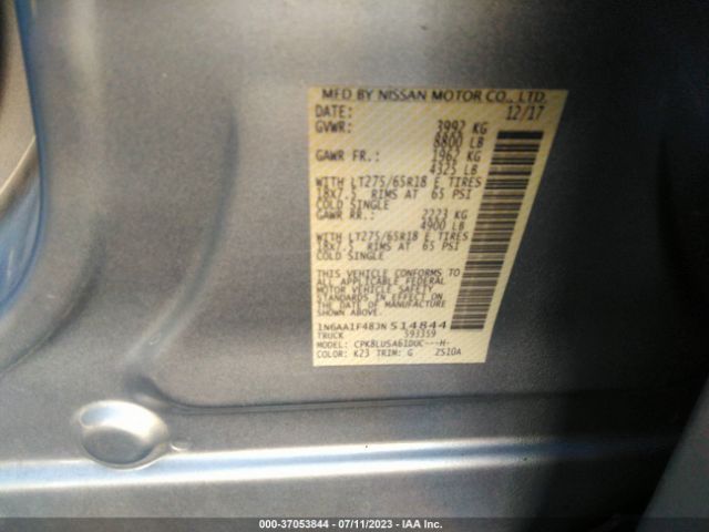 1N6AA1F48JN514844 Nissan Titan Xd Pro-4x