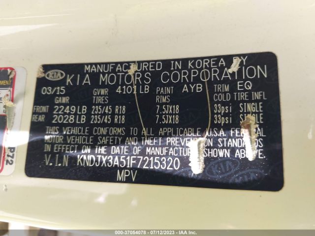 KNDJX3A51F7215320 KIA Soul !