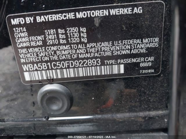 WBA5B1C50FD922893 BMW 5 Series 535i