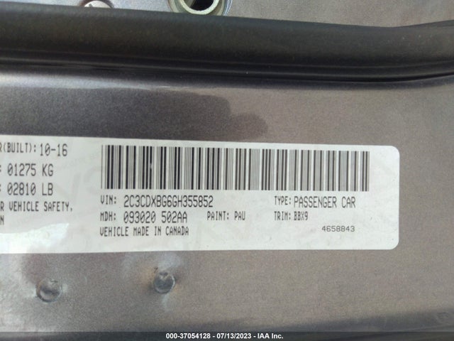 Dodge Charger Se 2016 2C3CDXBG6GH355852 Image 9