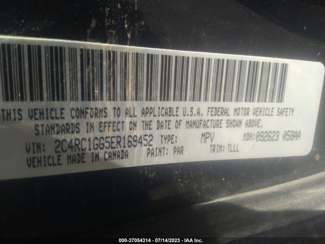 2C4RC1GG5ER169452 Chrysler Town & Country Limited