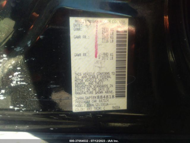 1N4AL3AP5FN884818 Nissan ALTIMA 2.5