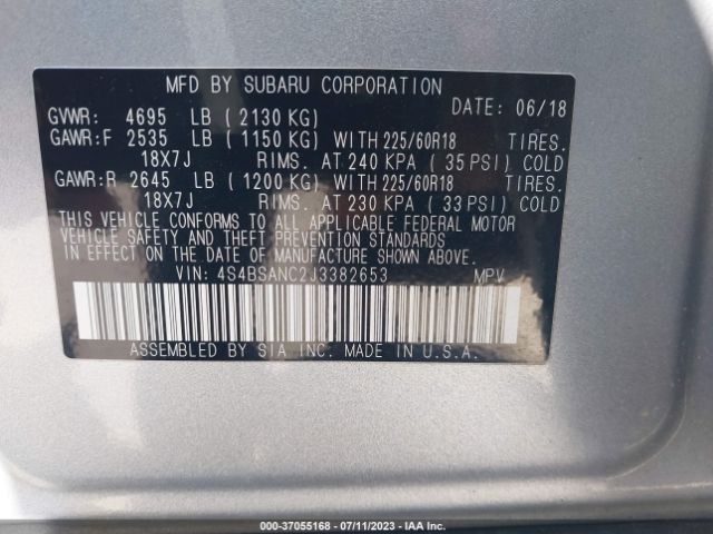4S4BSANC2J3382653 Subaru Outback Limited