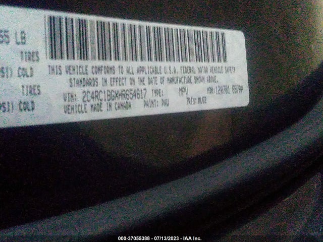 2C4RC1BGXHR654617 Chrysler Pacifica Touring-l