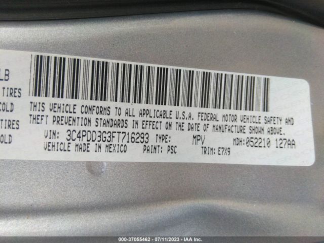 3C4PDDBG3FT716293 Dodge Journey Sxt