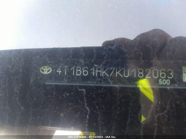 2019 TOYOTA CAMRY 4T1B61HK7KU182063 Photo 8