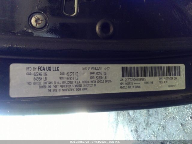 2C3CDZAGXHH594805 Dodge Challenger Sxt Plus