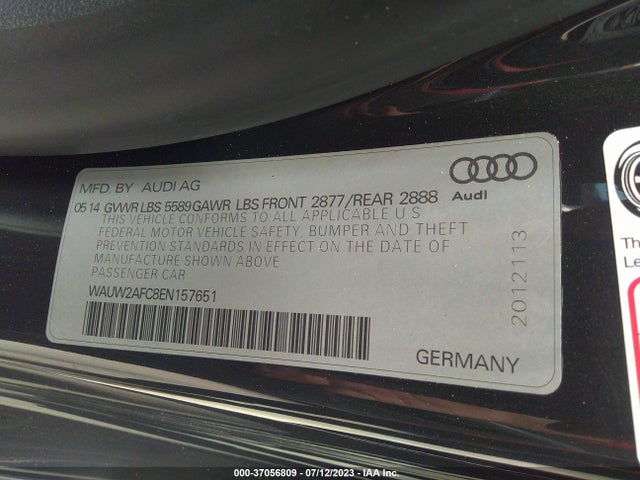 WAUW2AFC8EN157651 Audi S7 4.0t Prestige