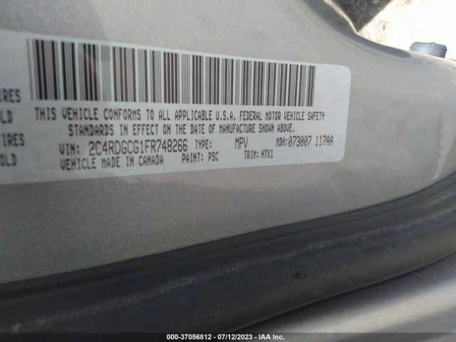 2C4RDGCG1FR748266 Dodge Grand Caravan Sxt