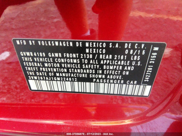 3VW267AJ1GM224812 Volkswagen Jetta Sedan 1.4t S