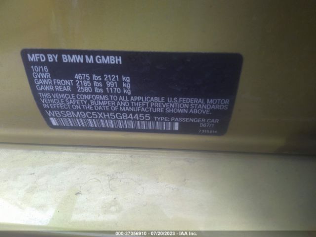 WBS8M9C5XH5G84455 BMW M3