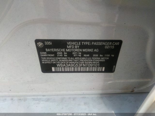 WBA3A9G53FNT09101 BMW 3 Series 335i