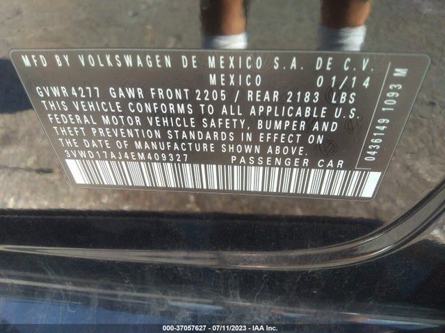3VWD17AJ4EM409327 Volkswagen Jetta Sedan Se