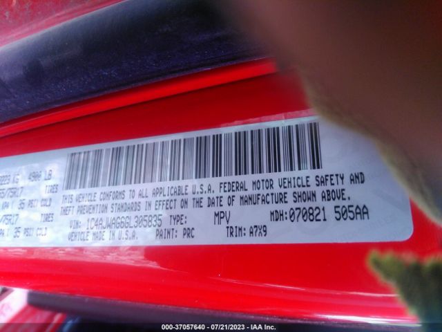 1C4AJWAG6GL305835 Jeep Wrangler Sport