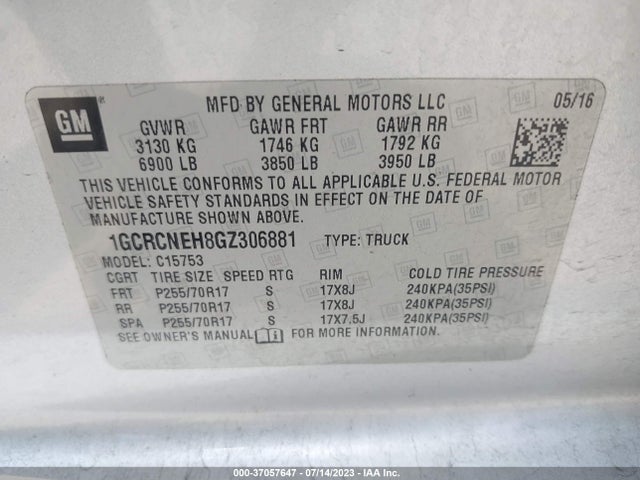 Chevrolet Silverado 1500 Ls 2016 1GCRCNEH8GZ306881 Image 9