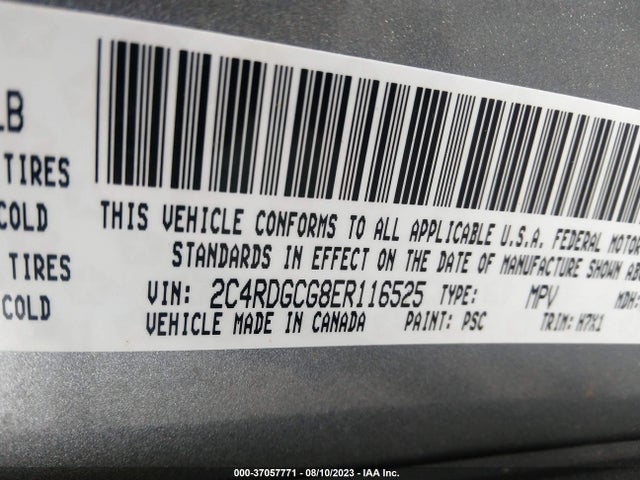 Dodge Grand Caravan Sxt 2014 2C4RDGCG8ER116525 Image 9
