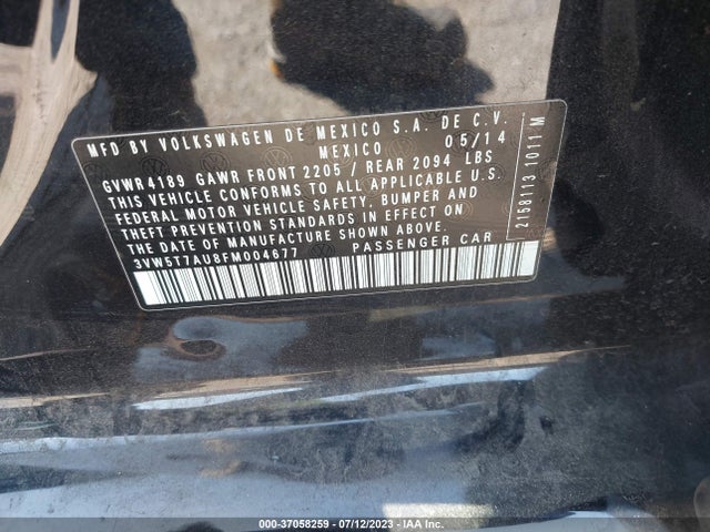 3VW5T7AU8FM004677 Volkswagen GOLF GTI S