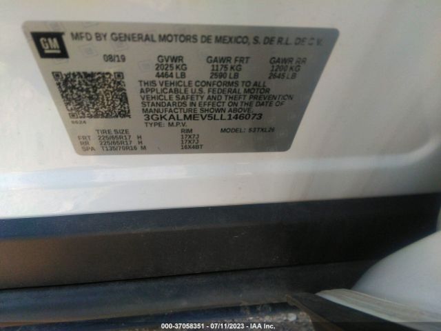 3GKALMEV5LL146073 GMC Terrain Sle
