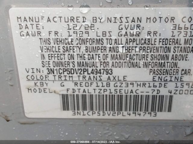 3N1CP5DV2PL494793 Nissan Kicks Sr Xtronic Cvt