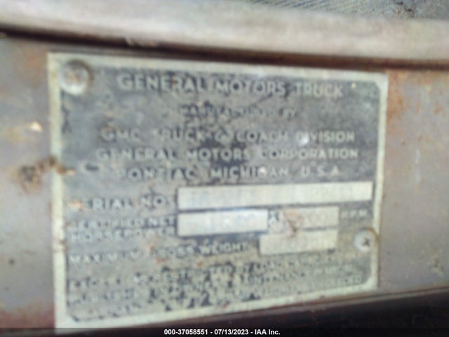 1950 GMC 100 VIN: FC25322411