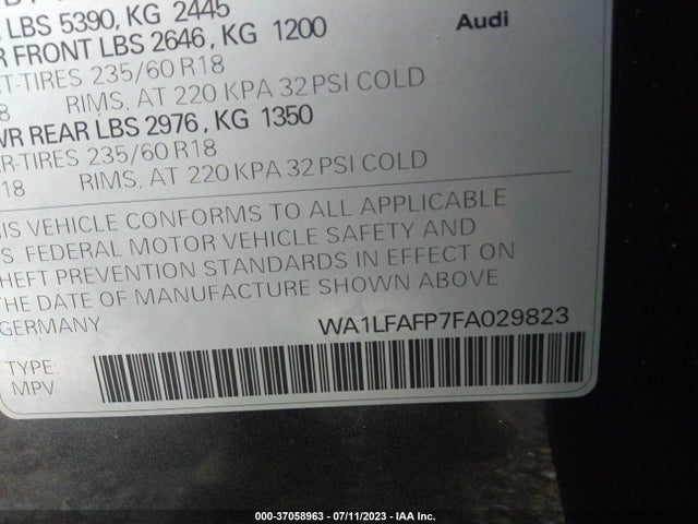 WA1LFAFP7FA029823 Audi Q5 Premium Plus