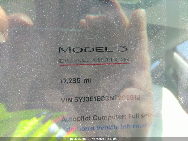 Tesla Model 3 Performance 2022 5YJ3E1EC3NF293912 Image 7
