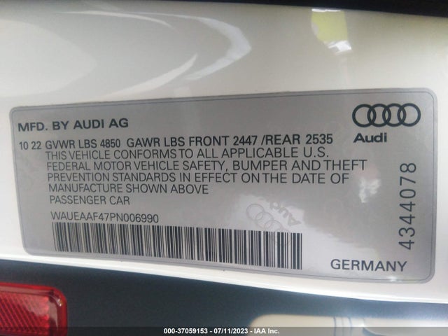 2023 Audi A4, VIN: WAUEAAF47PN006990