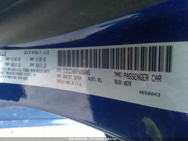 1C3CCCABXFN688045 Chrysler 200 Limited